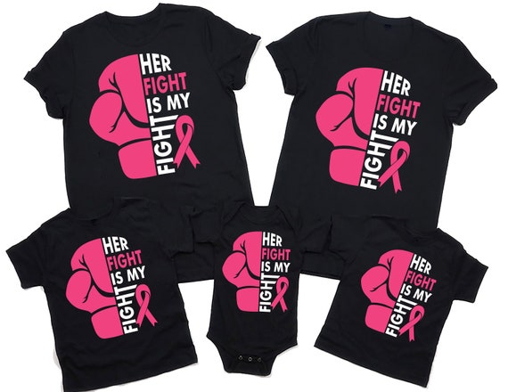 Her Fight Is My Fight T-Shirt For Men Breast Cancer Support Her Fight Is My Fight T-Shirt For Men Breast Cancer Support