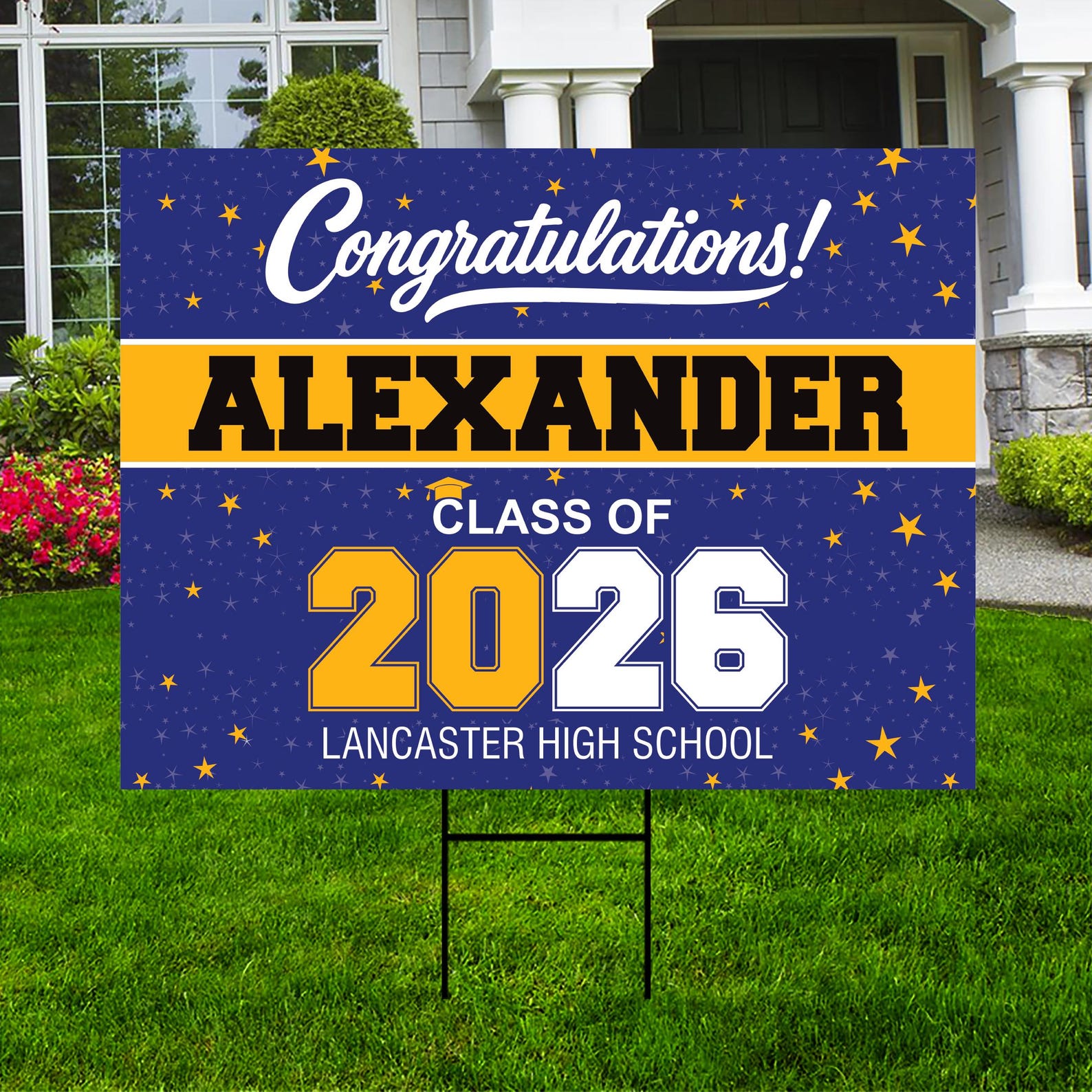Personalized Graduation Yard Sign 2026, Class of 2026 Custom Name Lawn ...