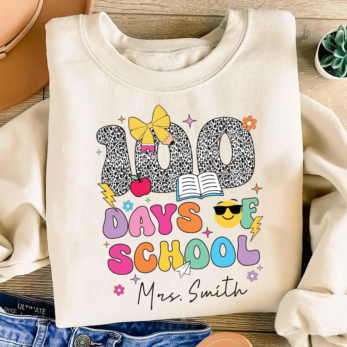 Custom 100 Days of School Shirt, Teacher Group 100th Day Shirt ...