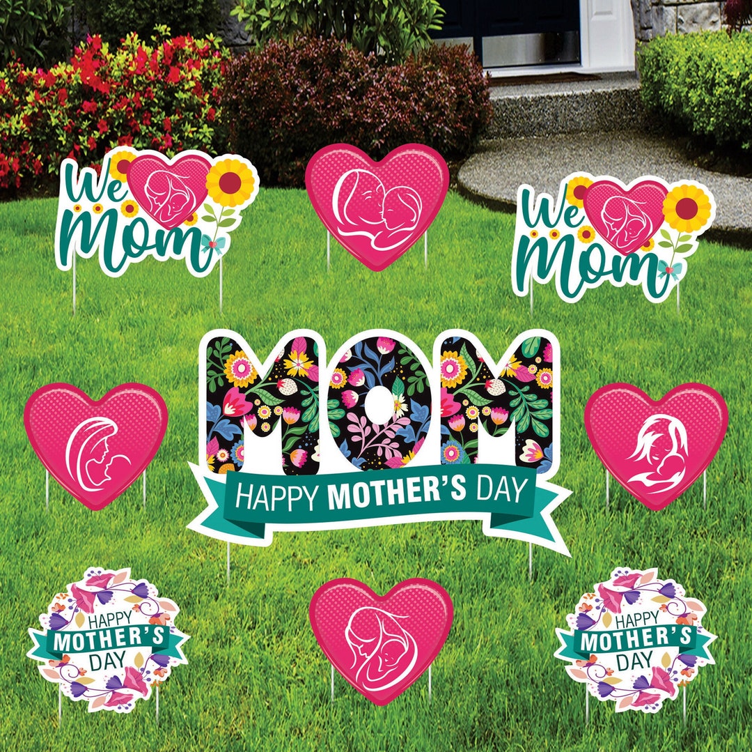 Happy Mother's Day Yard Sign Cutouts Happy Mother's Day Yard Cutouts