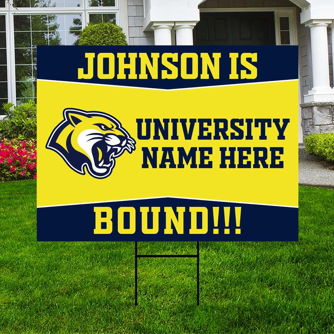 Personalized College Bound Yard Sign Class of 2026, Graduation Yard ...