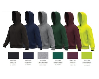 Adult Unisex Pullover Hoodie, Plain Fleece Hoodie, Pullover Hooded Sweatshirt, Plain Hoodie, Blank Pullover Hoodie Wholesale Bulk