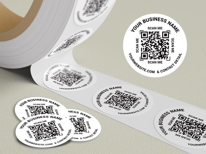 Labels on Roll, Premium Gloss Waterproof Labels, Bulk Custom Sticker ...