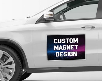 Custom Car Magnets - Personalize Your Message! - Personalized Car Magnet Decal - Magnetic Vehicle Sign - Great for Commercial Marketing