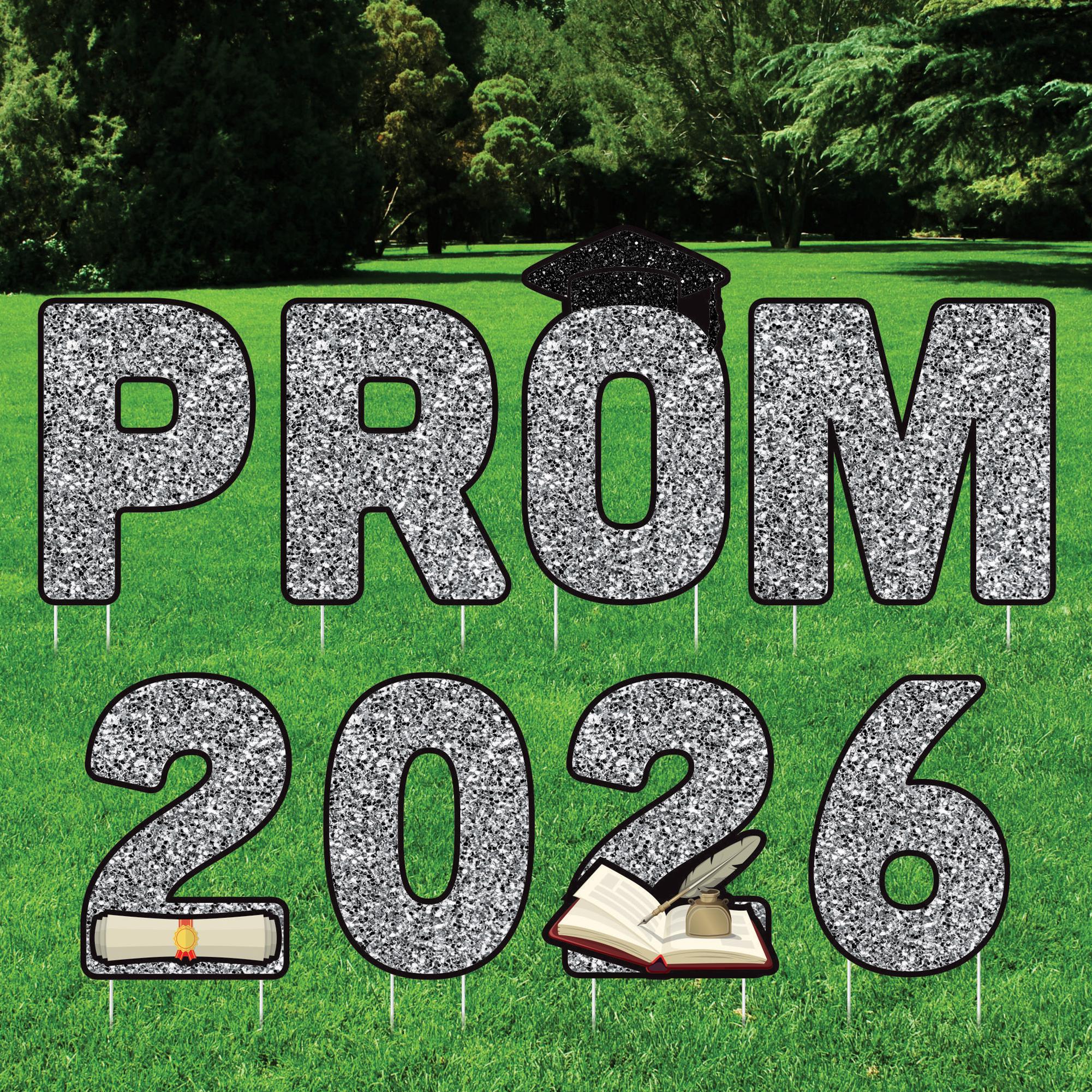 Prom Sign Lettering Prom 2026 Graduation Yard Sign Letters, Prom Graduation Yard Cutouts ...
