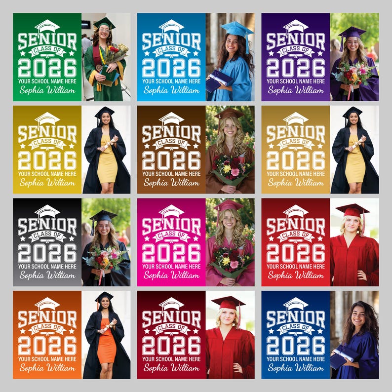 Personalized Senior Graduation Yard Sign 2026 With Photo - Grad Sign ...