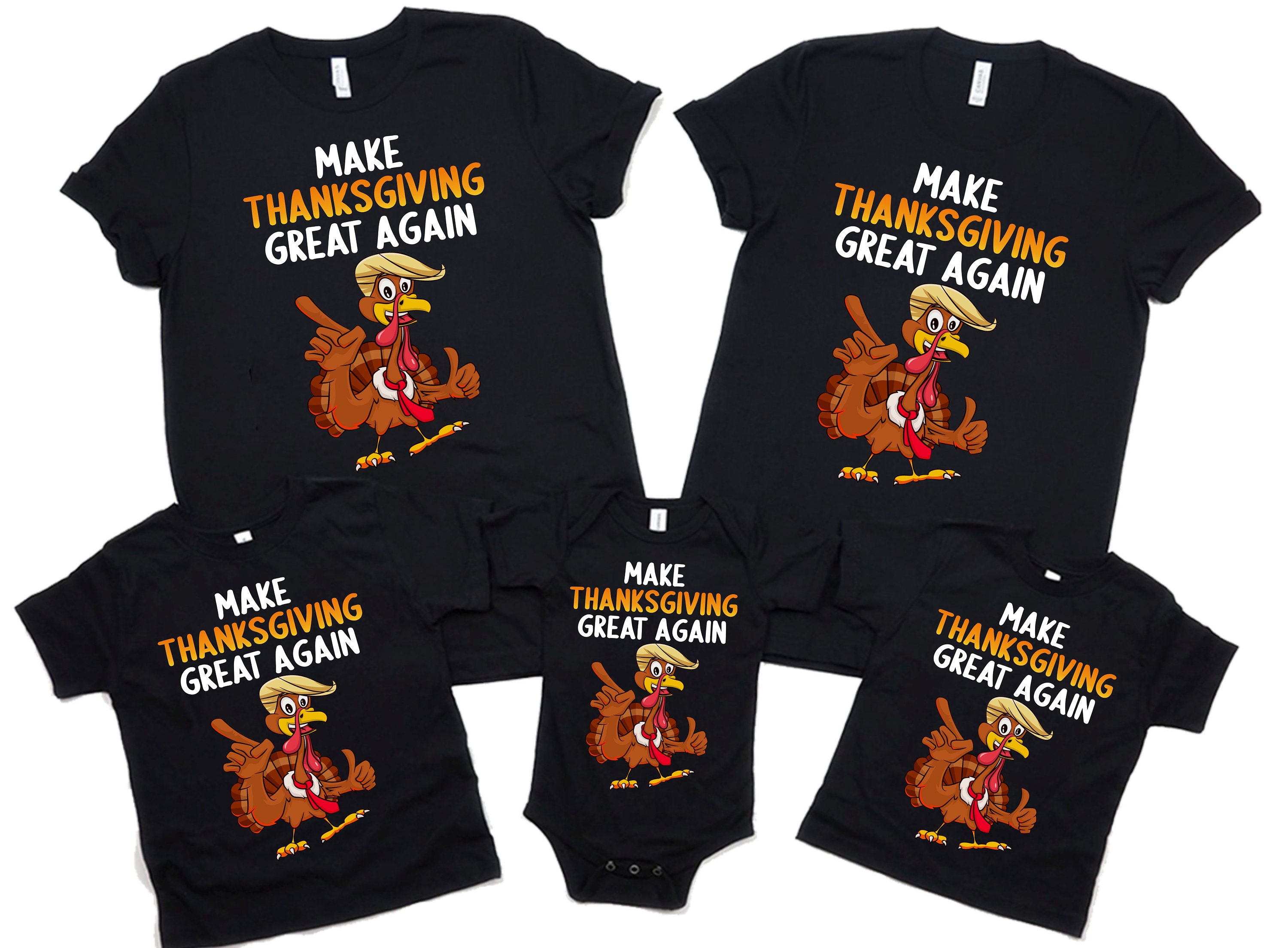 Make Thanksgiving Great Again Holiday Turkey 2024 Men's Tall T-Shirt