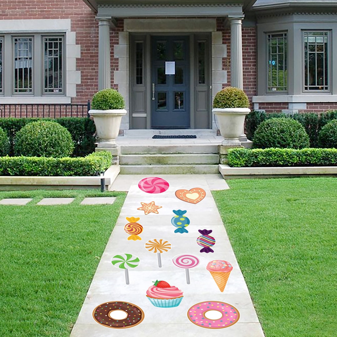 Candy Land Floor Decals, Laminated Removable Floor Graphics, Antislip