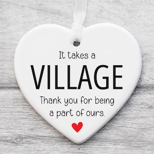 Il faut une décoration de village, un souvenir en céramique de remerciement, un cadeau pour une éducatrice, un cadeau de remerciement pour une aide, merci de faire partie des nôtres