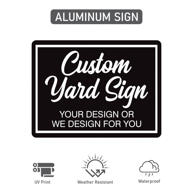 Custom Aluminum Sign - Personalized Metal Signage, Outdoor Business ...