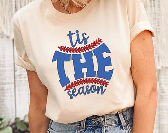 Baseball Mom T-Shirt, Sports Mom Baseball Shirt, Baseball Shirt, Baseball Fan Tees, Unisex Baseball Tis The Season Shirt, Baseball Gift