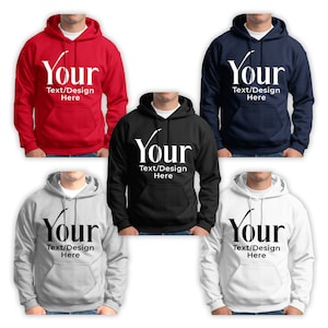 Custom Hoodie, Personalized Unisex Hoodies, Customized Hooded Sweatshirt, Custom Pullover, Custom Sweatshirt, Custom Text Hoodie