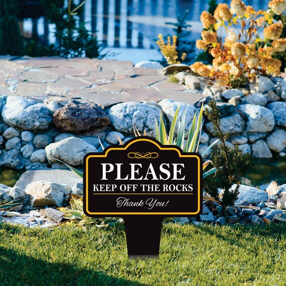 Plaque En Métal « Get Off My Lawn