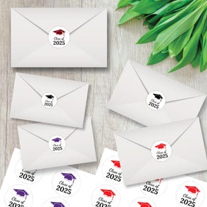 Personalized Graduation 2025 Stickers, Custom Class of 2025 Stickers ...