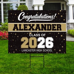 Personalized Graduation Yard Sign 2026, Class of 2026 Custom Name Lawn ...
