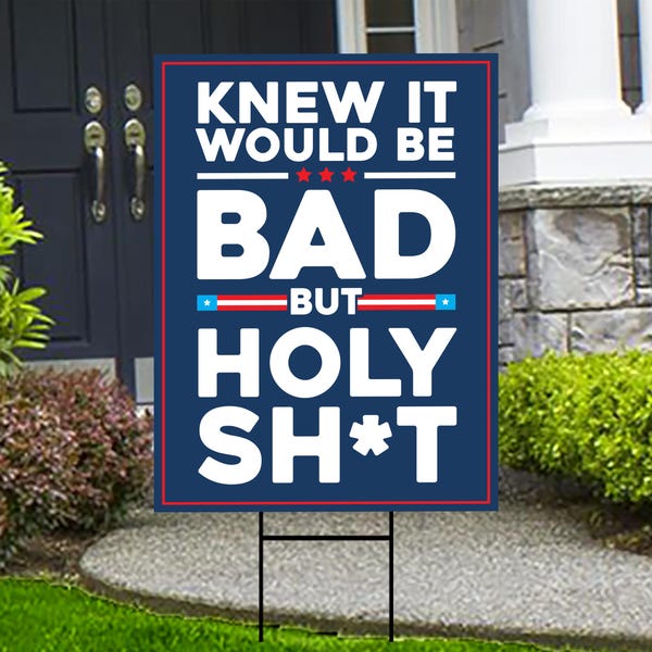 No Kings Protest Yard Sign - Democracy Not Oligarchy, Different Hat, Anti-Trump, Resist Racism, Resist Fascism Yard Sign with Metal H-Stake