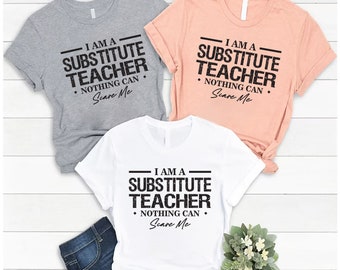 Funny Substitute Teacher Shirt, Teacher Shirt, Substitute Teacher Shirt, Funny Teacher Shirt, Unisex Substitute Teacher Gift T-Shirt