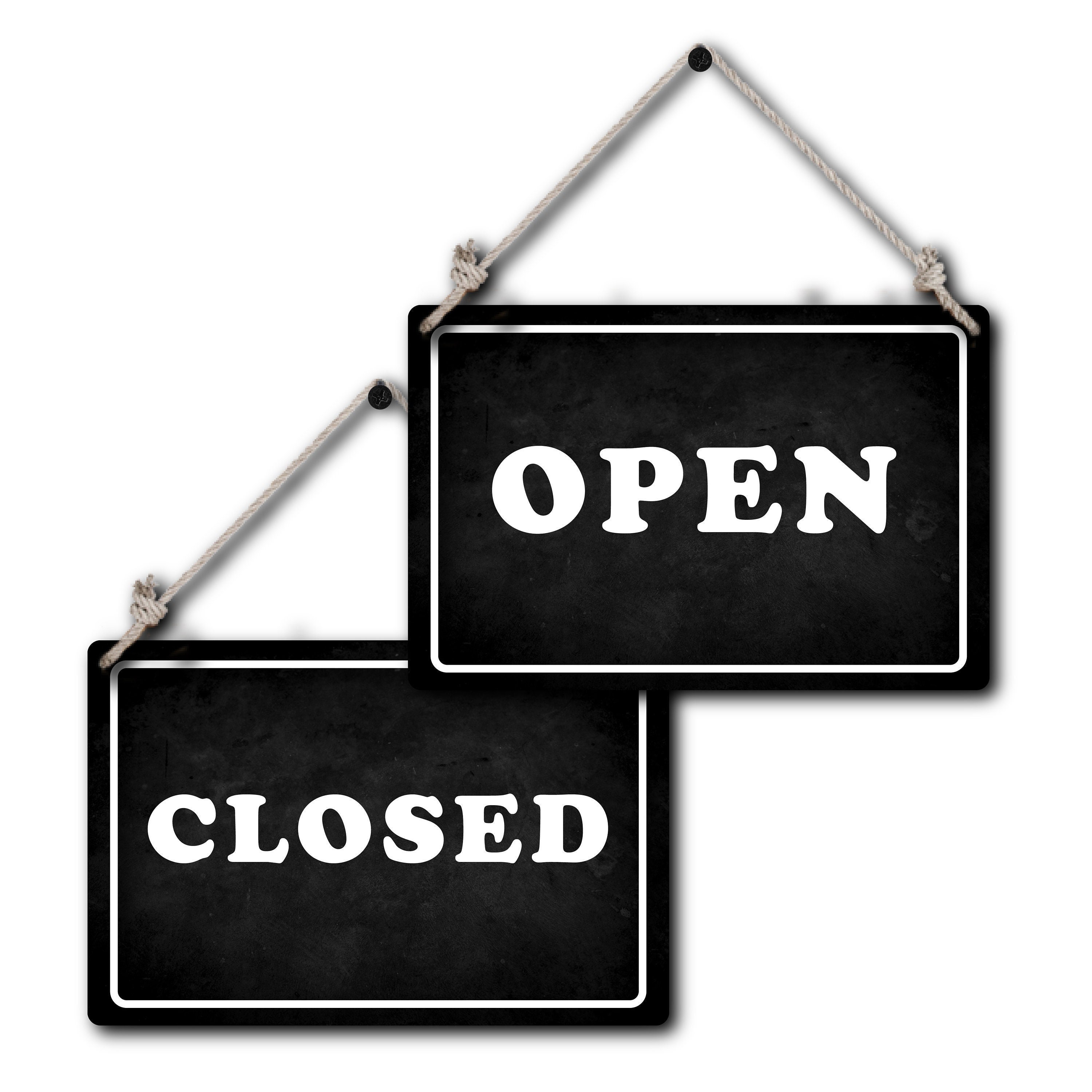 Open and Closed Sign for Door or Wall 12