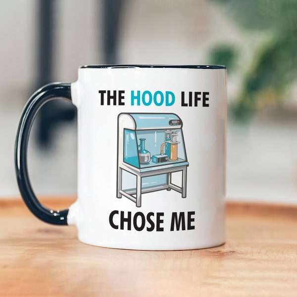 Unique Hood Life Science Mug: Perfect for Chemistry, Biology, Biochemistry Enthusiasts, STEM Professionals - Funny & Educational Coffee Mug