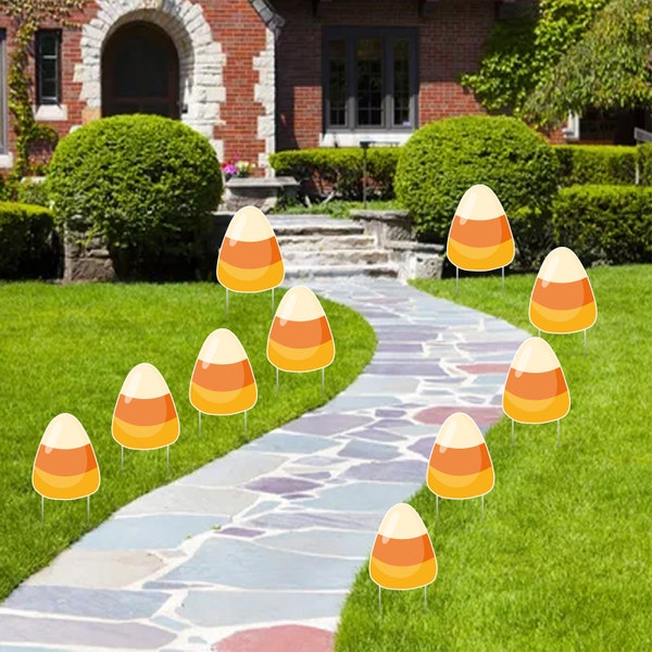 Candy Corn Yard Sign Etsy