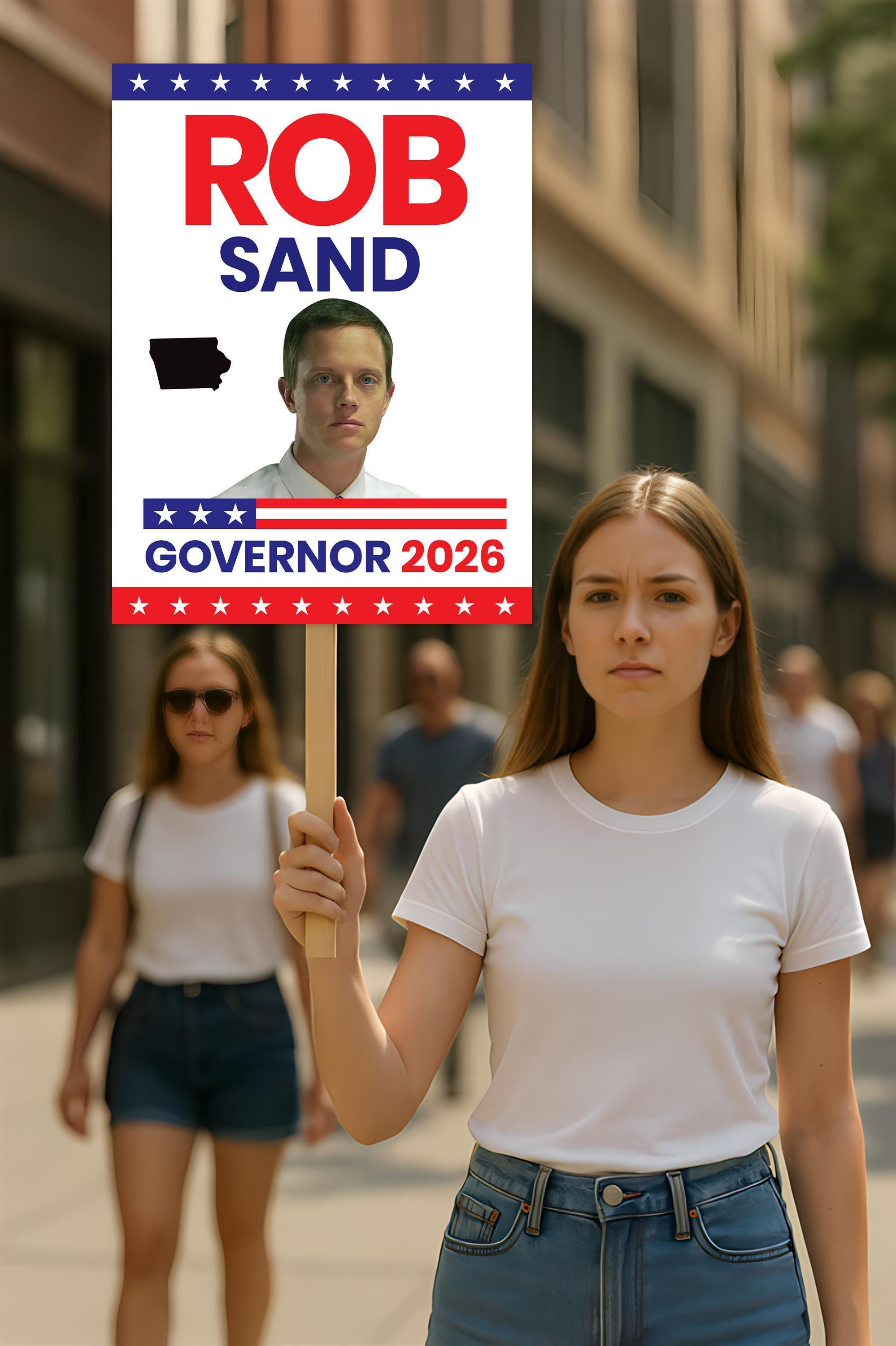 Hi Rob Sign Rob Sand for Iowa Governor 2026 Election Sign, Political Campaign Sign ...