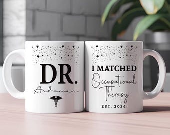 Personalized I Matched Coffee Mug - Custom You Matched Any Text School Graduation Mug, Medical Student Cup, Customizable Match Day 2026 Gift