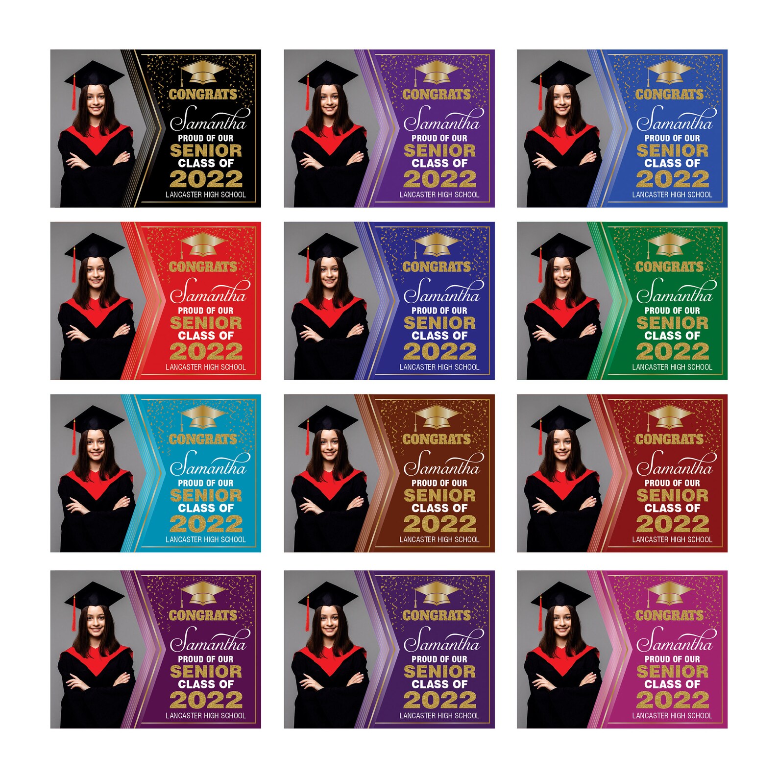 Personalized Graduation Yard Sign 2022 With Photo Grad Sign Etsy