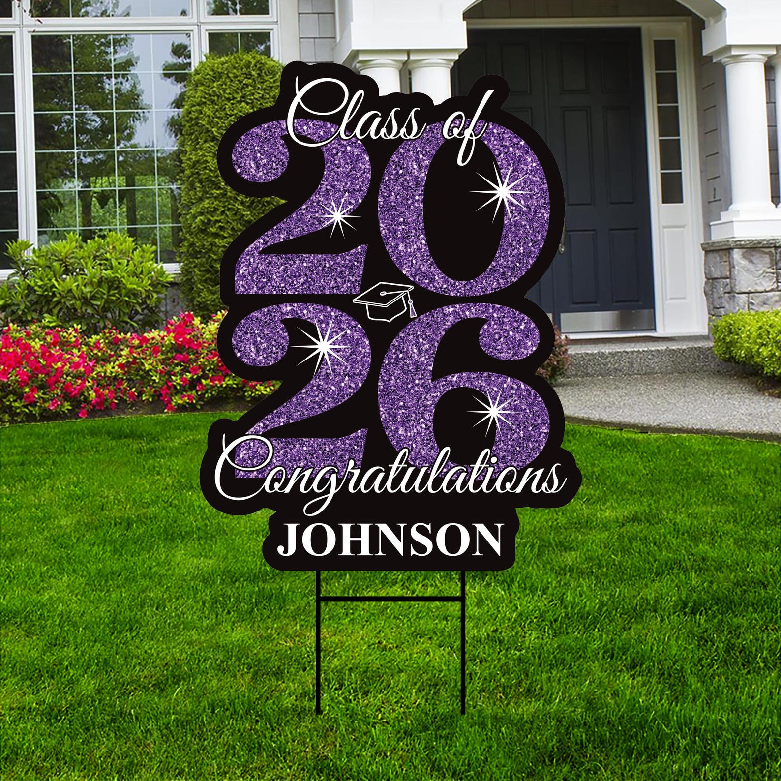 Personalized Graduation Yard Sign 2026 - Grad Sign, Class of 2026 Lawn ...