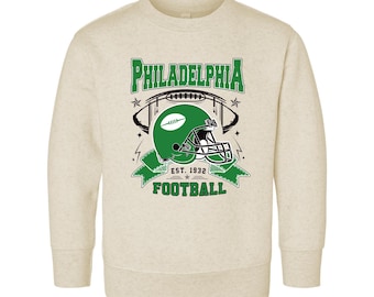 Philadelphia Football Toddler Sweatshirt, Baby Bodysuit, Shirt, Vintage Game Day Outfit,Retro Philadelphia Fan Gift, Sunday Football Apparel
