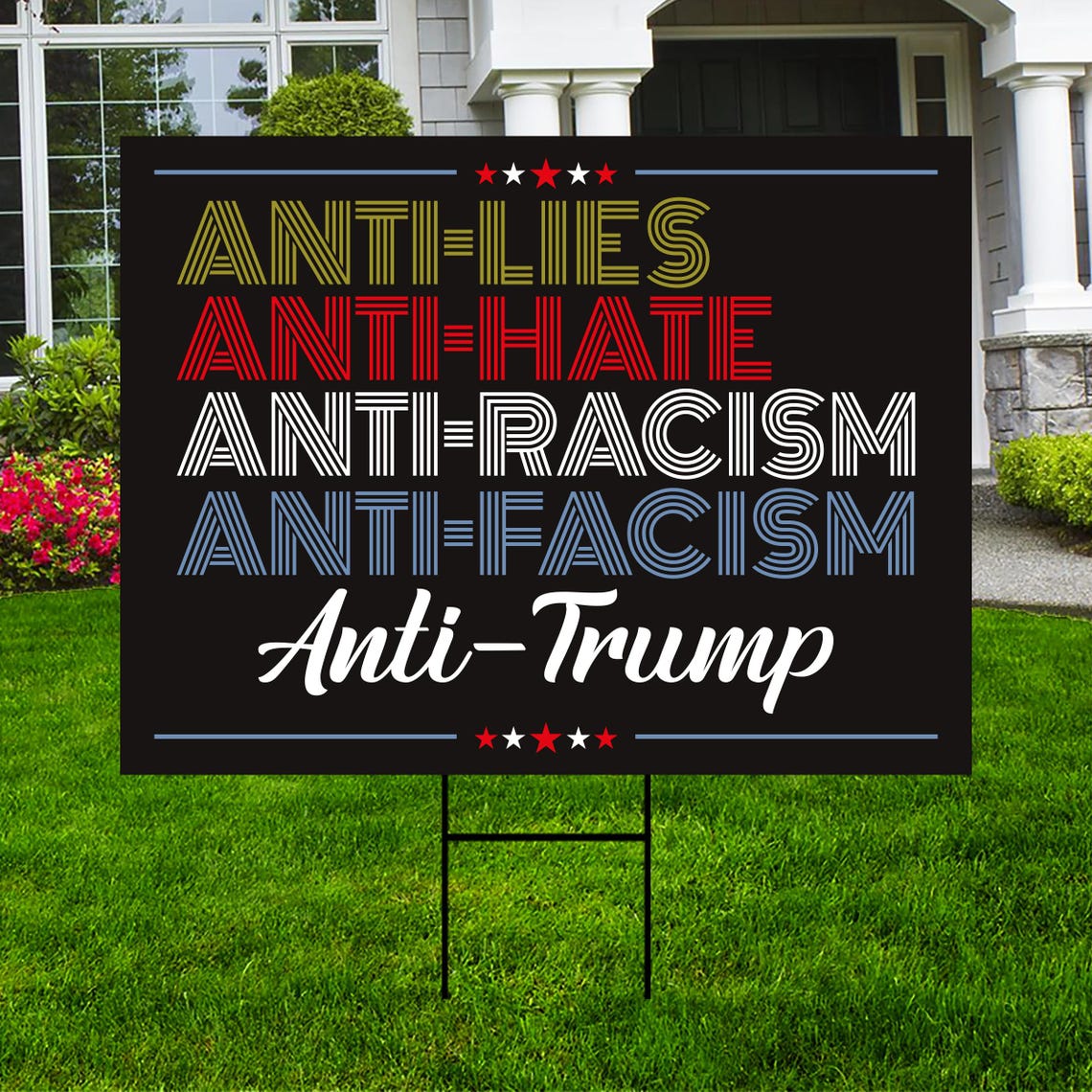 Resistance Signage Resistance Yard Sign - Resist Hate Lawn Sign, Anti-trump Sign, Resist ...