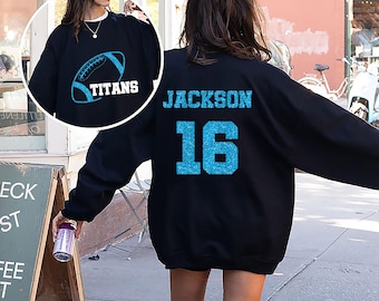 Custom Football Mascot Sweatshirt, Personalized Team Spirit Tee, Football Mom Shirt, Customized Game Day Shirt, Unisex Shirt, Front Back