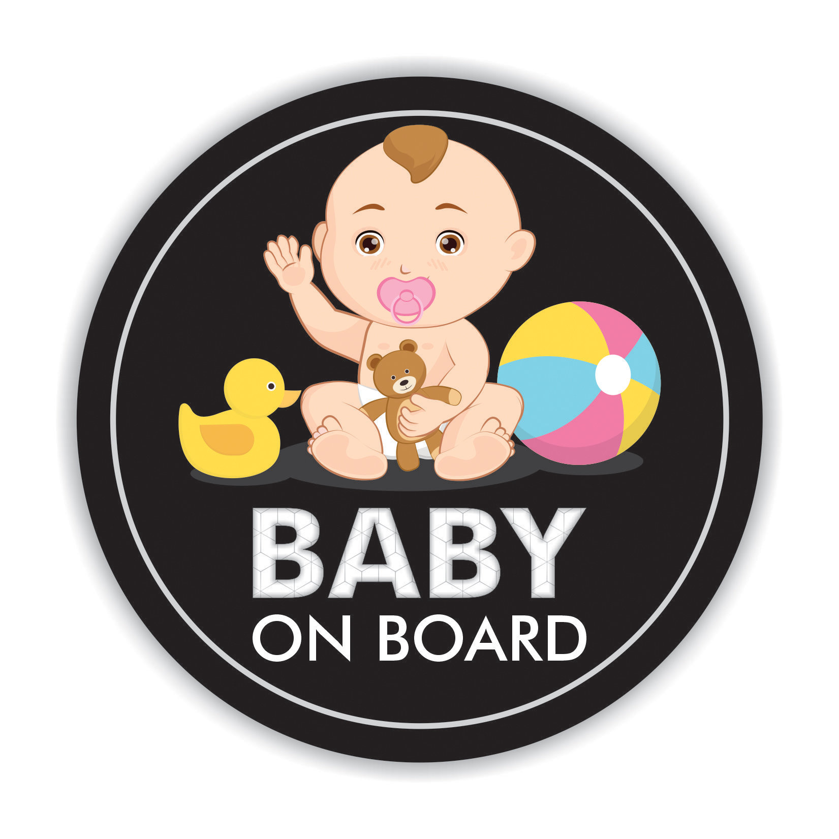 Affiche magnétique pour bébé à bord, aimant pour voiture, sécurité, design  exclusif©LazarillaSHOP™