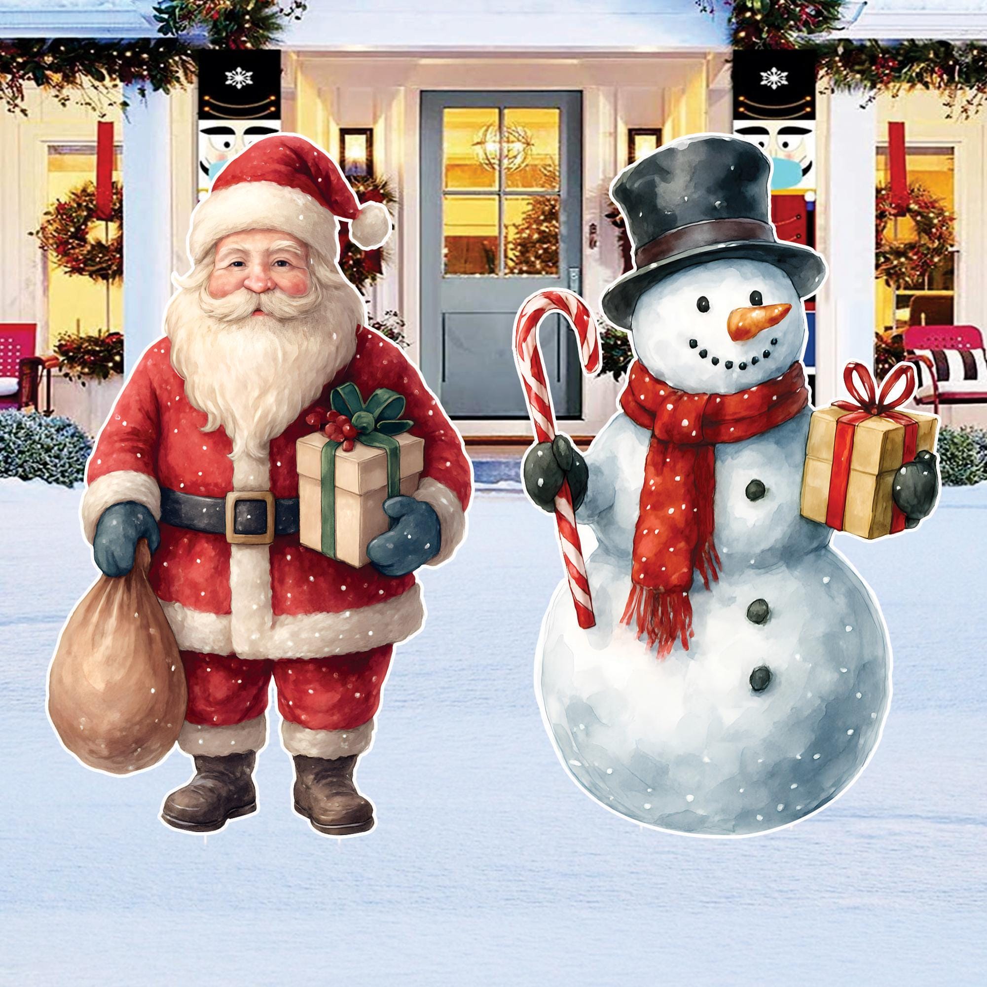 32 Christmas Yard Decor Ideas for a Festive Lawn 17 Christmas Yard Signs, Santa Claus and Snowman Lawn Decorations with…