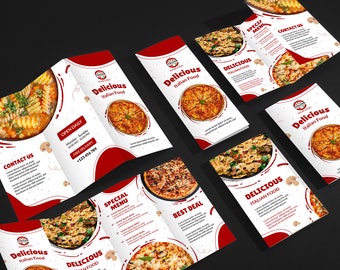 Custom Printed Brochure for Business Personalized Menu Upload Your Own Design For Business Advertising Promotional Full Color Copies