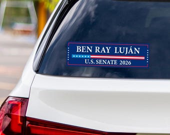 Autocollant en vinyle Ben Ray Luján pour le Sénat du Nouveau-Mexique 2026, autocollant Vote Ben Ray Luján, Élections du Sénat du Nouveau-Mexique 2026 autocollant pour pare-chocs, 10 x 3 po