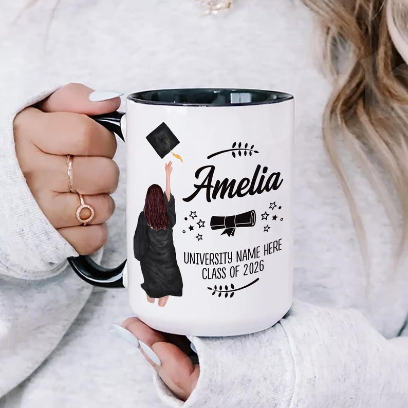 Personalized I'm So Done with This BS Mug, College Graduation Coffee Cup, Bachelor of Science Gift, Funny Grad Gift for Daughter, Sister image 8