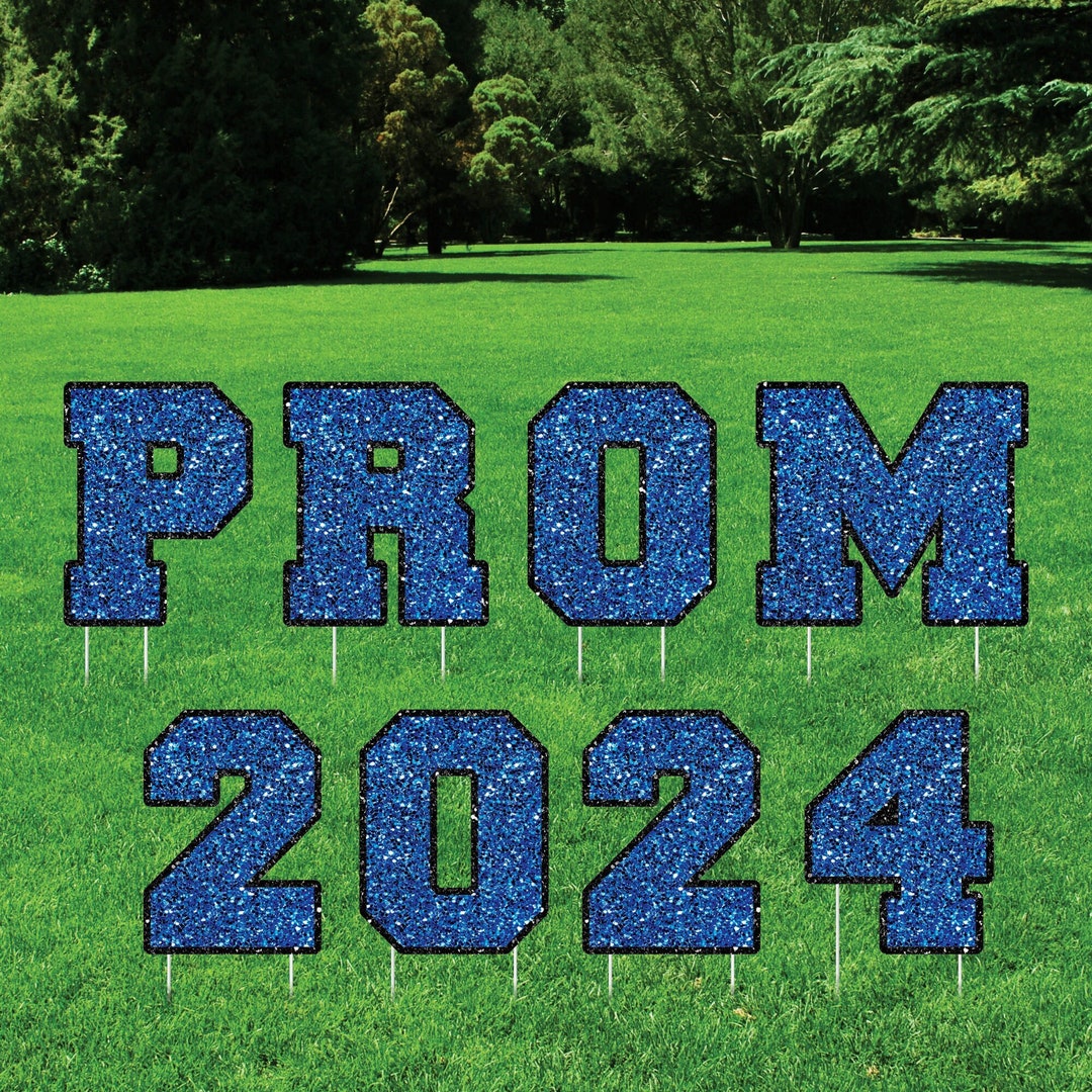 Prom 2024 Graduation Yard Sign Letters, Prom Graduation Yard Cutouts ...