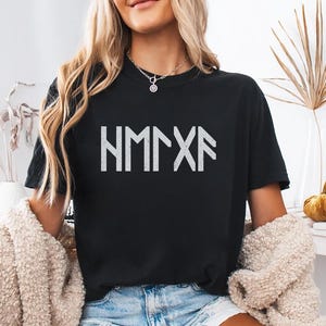 Personalized Viking Runes Shirt, Custom Name Futhark Sweatshirt, Viking Compass Long Sleeve Tee, Norse Mythology Hoodie, Viking Clothes Gift