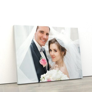 Custom Canvas Print with Your Photos Personalized Wedding Photos, Family Photos, Photo To Canvas, Canvas Wall Art Framed Ready to Hang