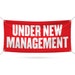 Under New Management Banner Sign - 13 Oz Heavy Duty Waterproof Under ...
