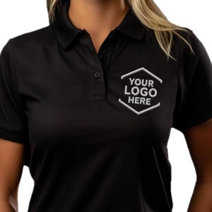 Custom Metallic Thread Embroidered Polo Shirt for Men, Women, Personalized Polo Shirts for Business, Casual Wear, Sports Team, Work Uniforms