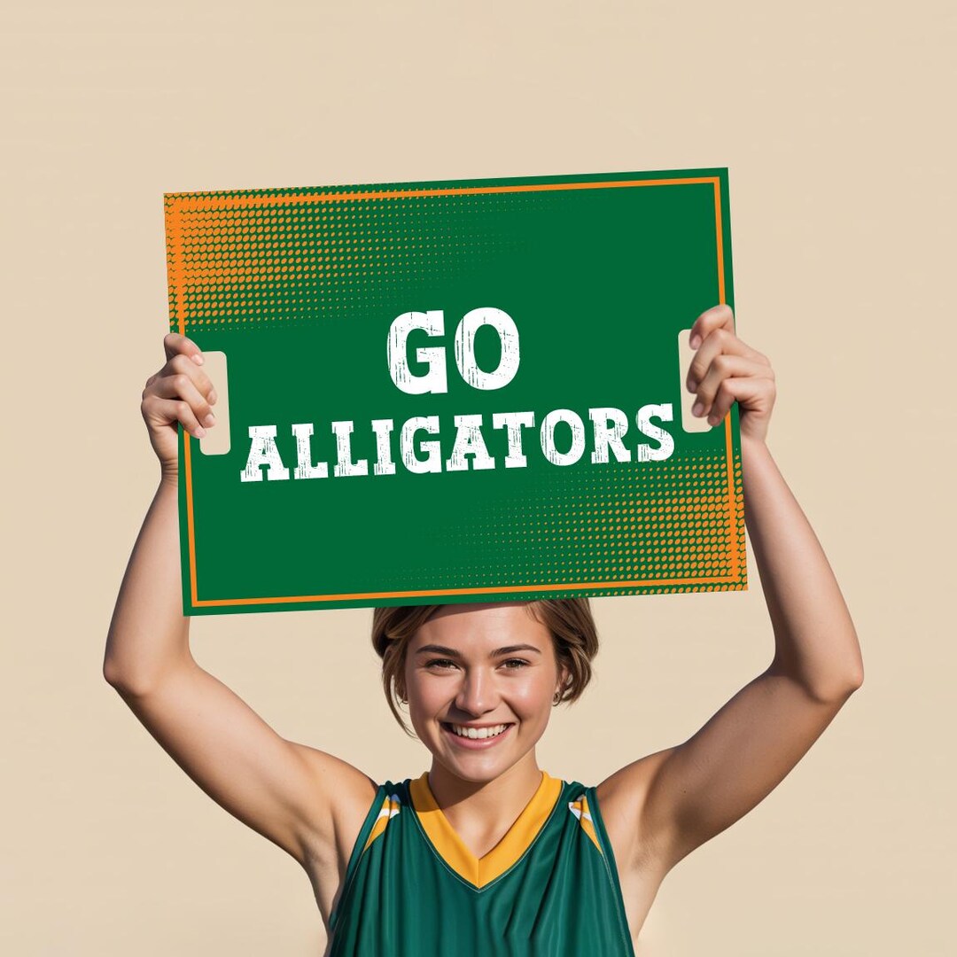 Custom Cheer Signs for School Spirit, Personalized Cheerleading Rally ...