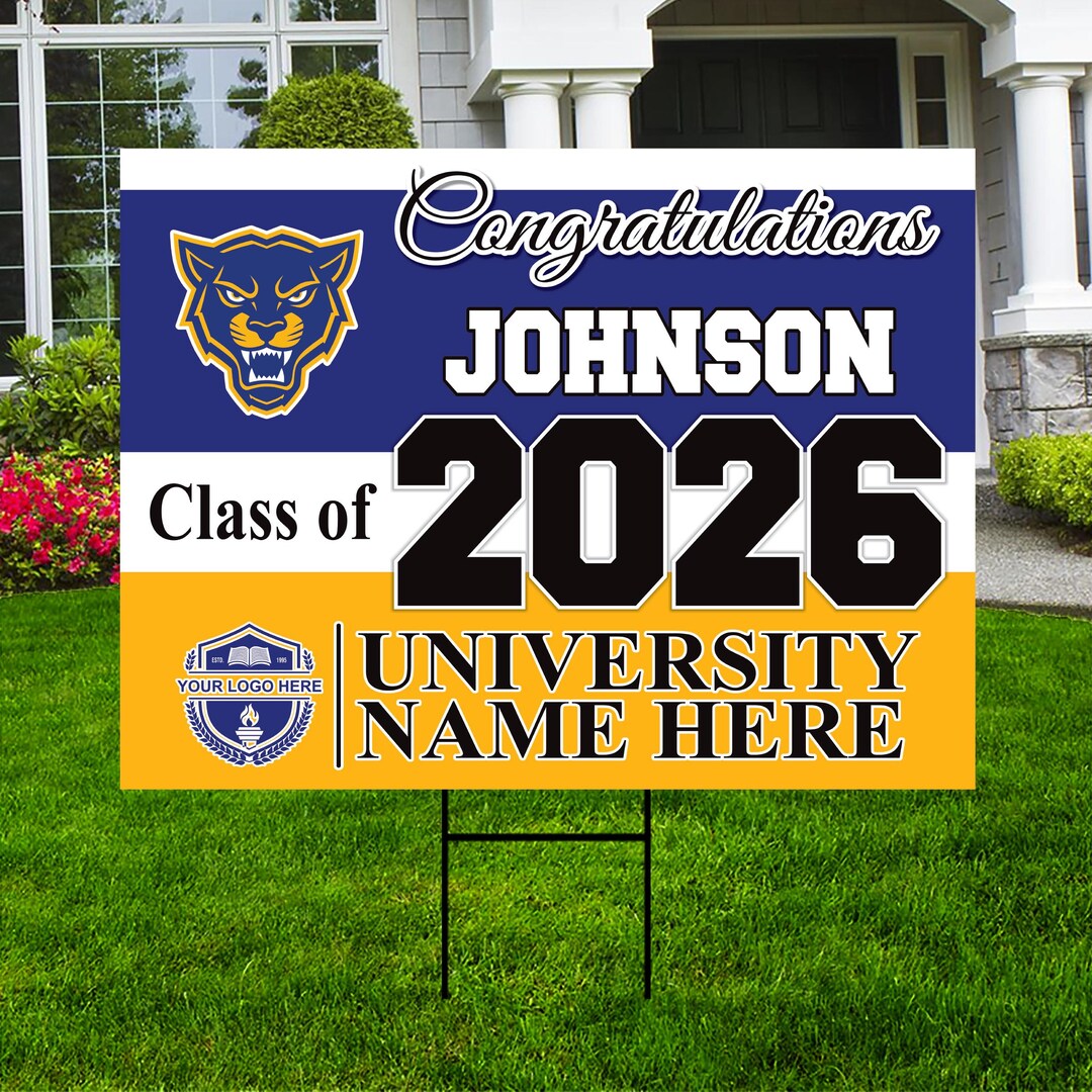 Personalized College Bound Yard Sign Class of 2026, Graduation Yard ...