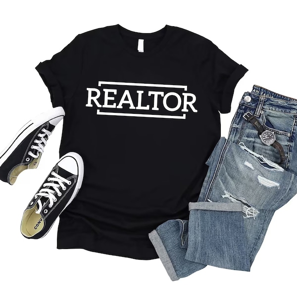 Realtor T-Shirt For Men, Real Estate Agent Women V Neck Shirt, Real Estate Shirt, Unisex Realtor Gift T-Shirt