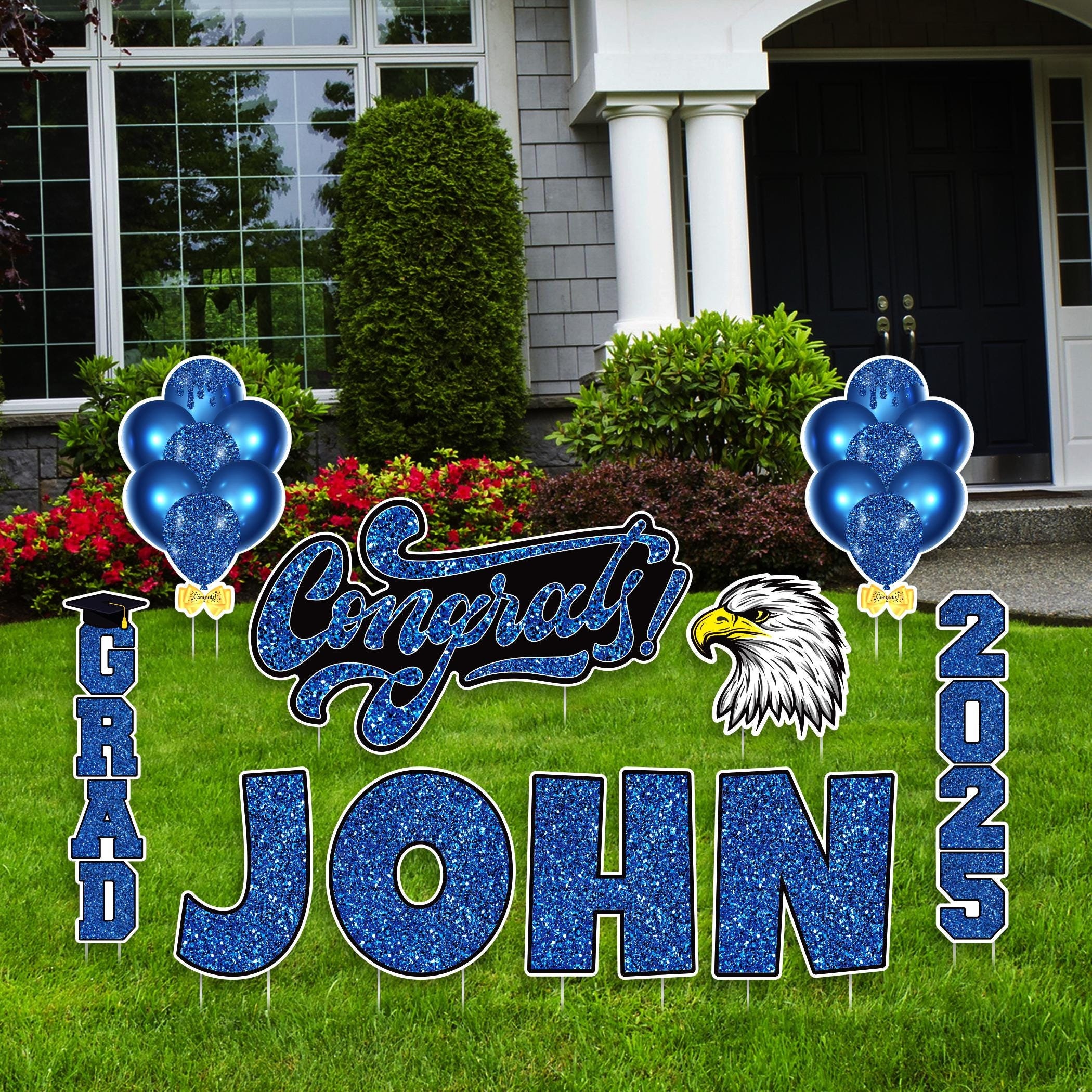 Class Of 2025 Decorations 16-Piece Graduation Yard Sign Set Class Of ...