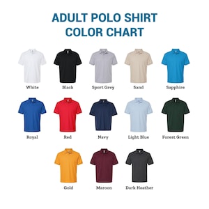 Custom Embroidered Polo Shirt for Men and Women, Personalized & Printed Polo Shirts for Business, Casual Wear, Sports Teams, Work Uniforms image 7