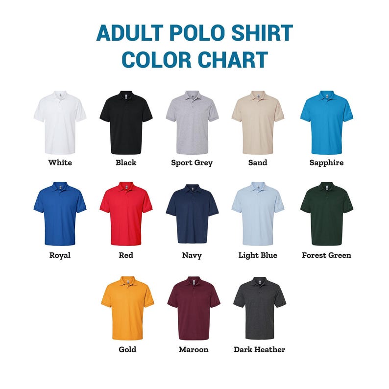 Custom Embroidered Polo Shirt for Men and Women, Personalized & Printed Polo Shirts for Business, Casual Wear, Sports Teams, Work Uniforms image 7