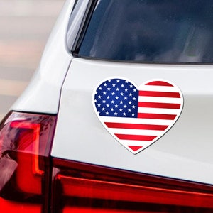 American Flag Car Magnet, USA Flag Vehicle Magnet, American Flag  Military, Veterans Day, 4th of July, Memorial Day Magnet, 6" x 4.5"
