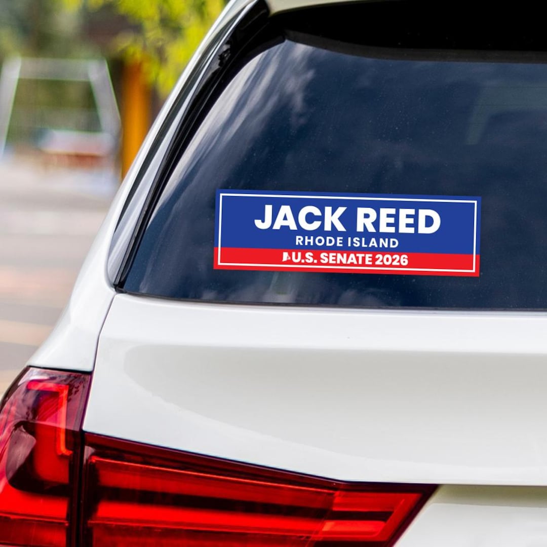 Jack Reed Drawing Jack Reed for Rhode Island Senate 2026 Vinyl Sticker, Vote Jack Reed ...