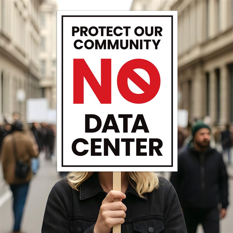 No Data Centers Sign - Etsy